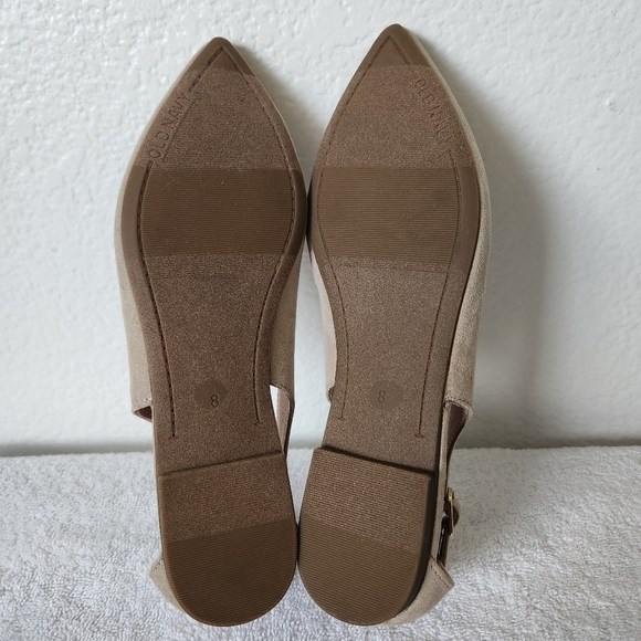 Old Navy Tan Flats with Ankle Strap - Picture 8 of 9